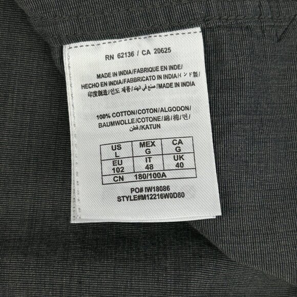 Guess Shirt Mens L Pearl Snaps Embroidered Grey Contrast Trim Western Cowboy - Picture 14 of 15